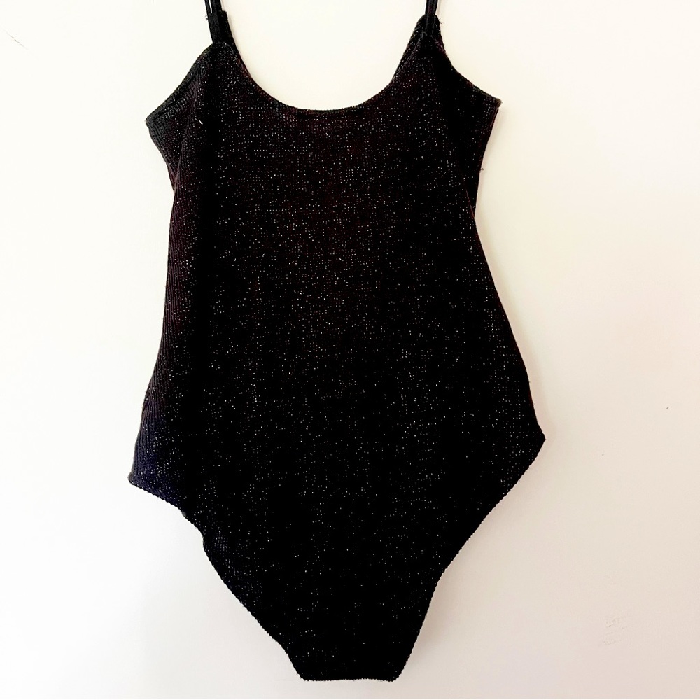 Black MNG Strap Bodysuit | Size: XS